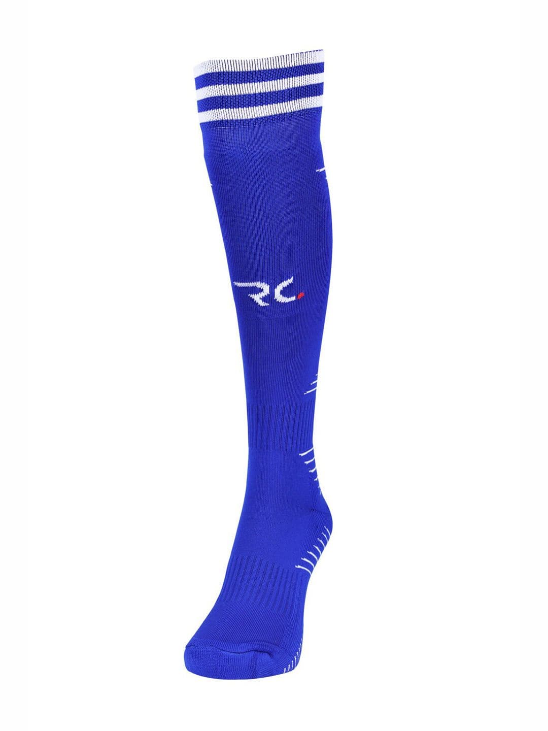 RC. ROYAL CLASS Men Football Blue Stripe Knee-Length Socks - view 1