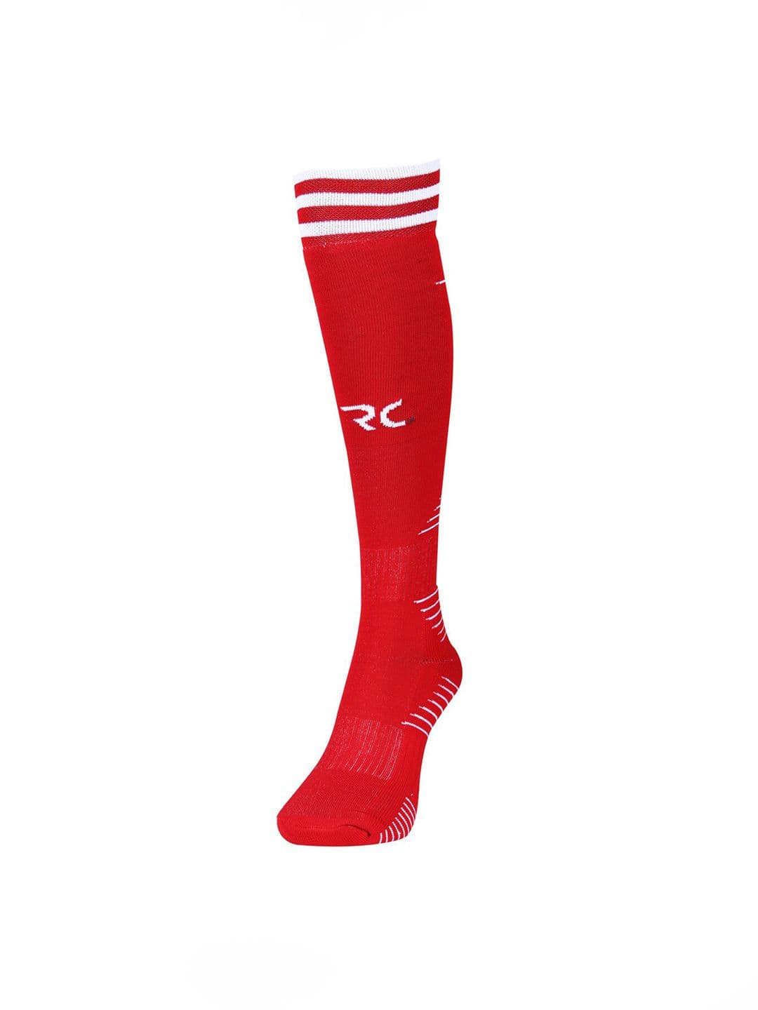 RC. ROYAL CLASS Men Red Patterned Football Knee-Length Socks - view 1