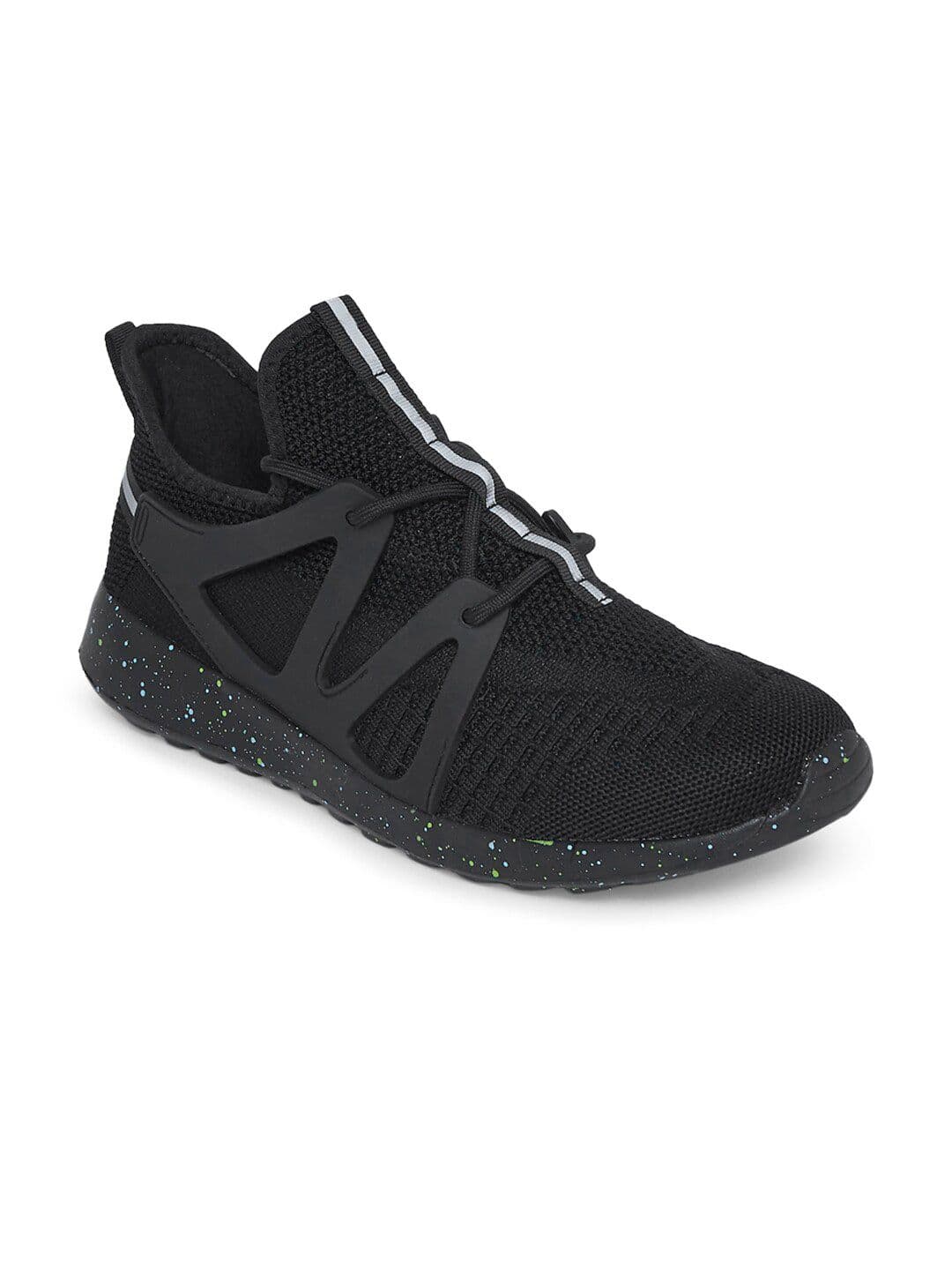 Ajile by Pantaloons Men Black Mesh Walking Non-Marking Shoes - view 1
