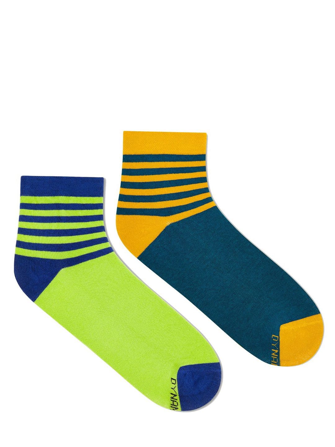 Dynamocks Unisex Pack Of 2 Striped Ankle-Length Socks - view 1