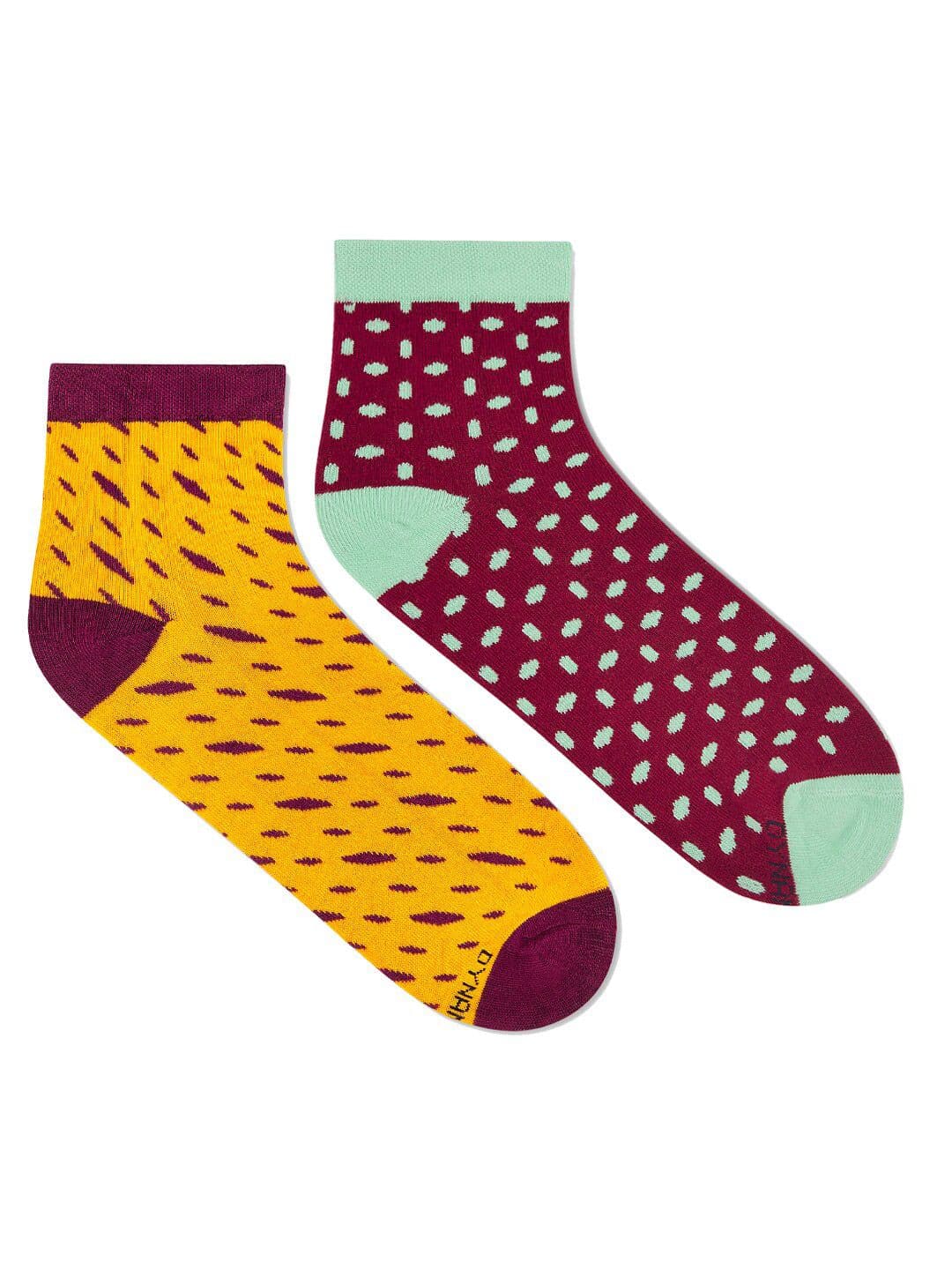 Dynamocks Unisex Pack Of 2 Patterned Ankle-length Socks - view 1