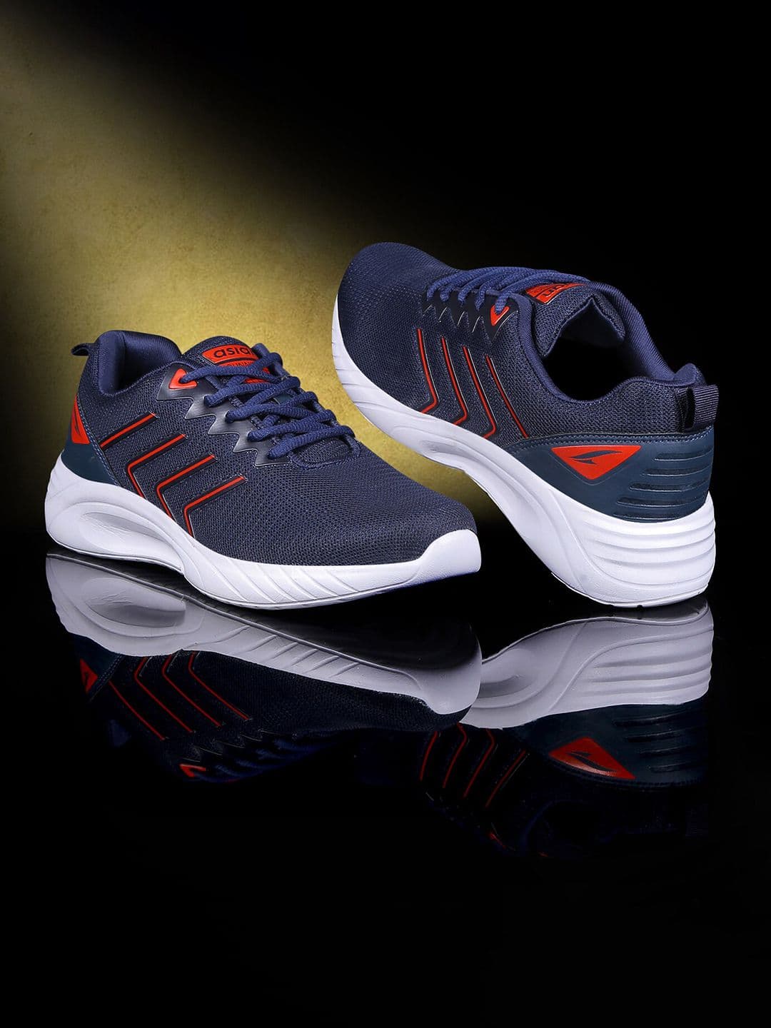 ASIAN Men Navy Blue Mesh Running Non-Marking Shoes - view 1