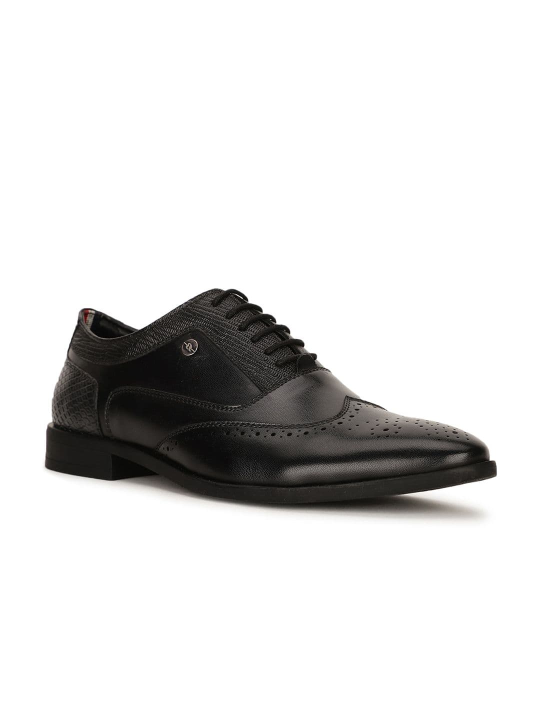 Bata Men Black Solid Formal Oxfords - view 1