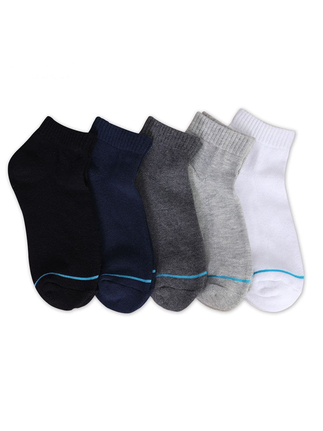 FABdon Men Pack Of 3 Black Solid Ankle Length Socks - view 1