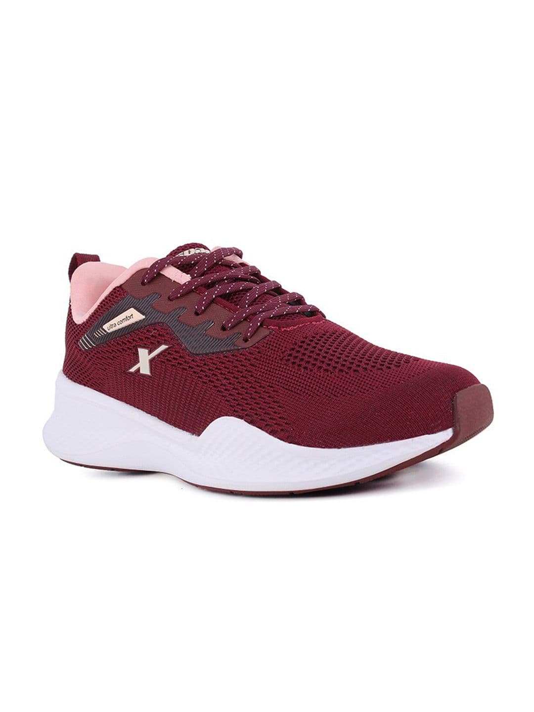 Sparx Women Maroon Textile Running Non-Marking Shoes - view 1