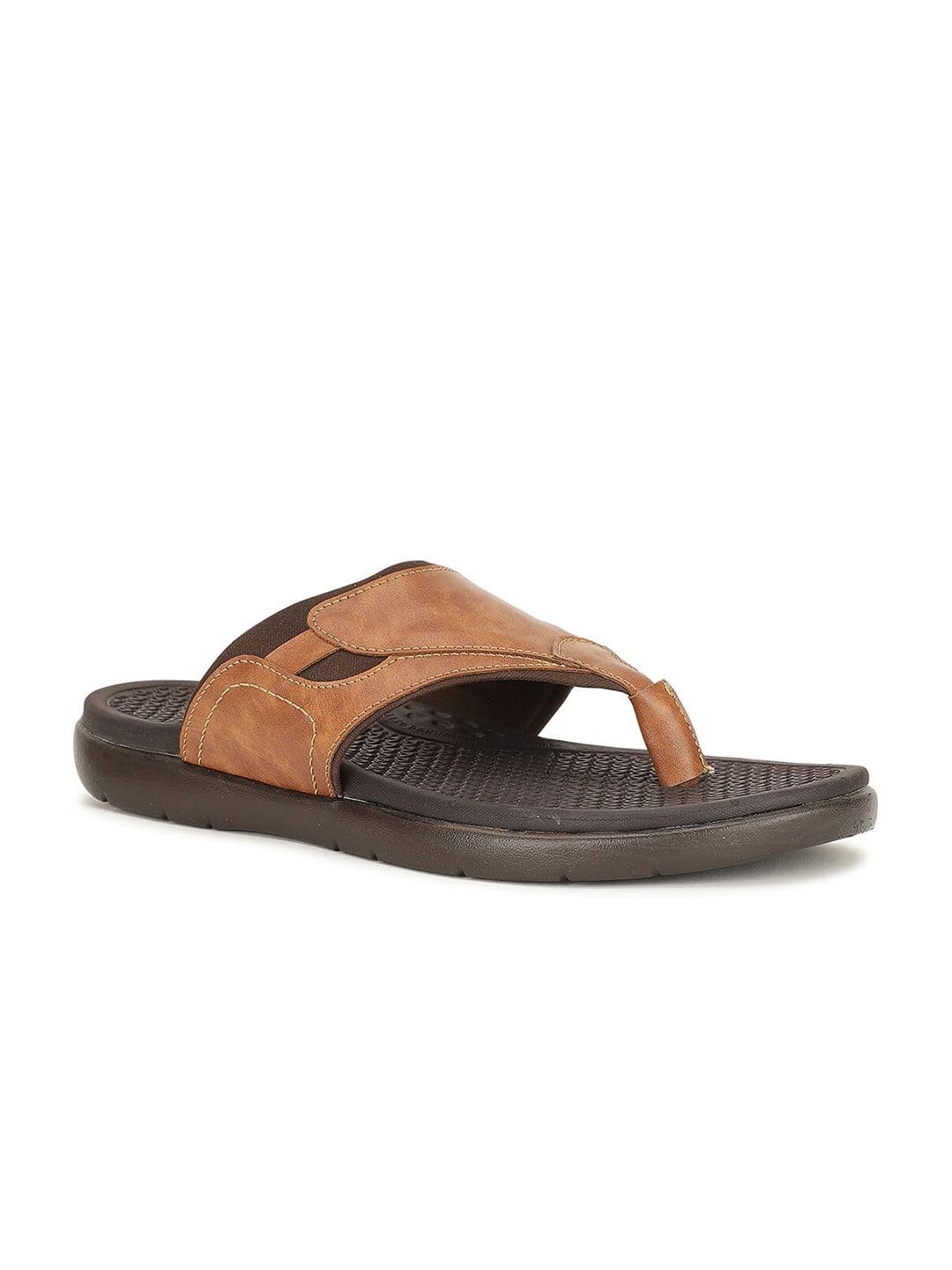 Bata Men Tan Comfort Sandals - view 1