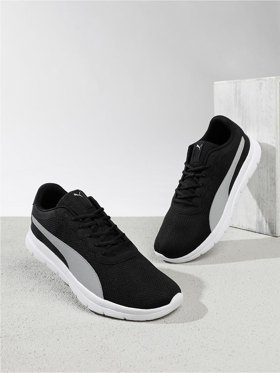 Puma Men Black Mesh Maximal Comfort Running Shoes - view 1