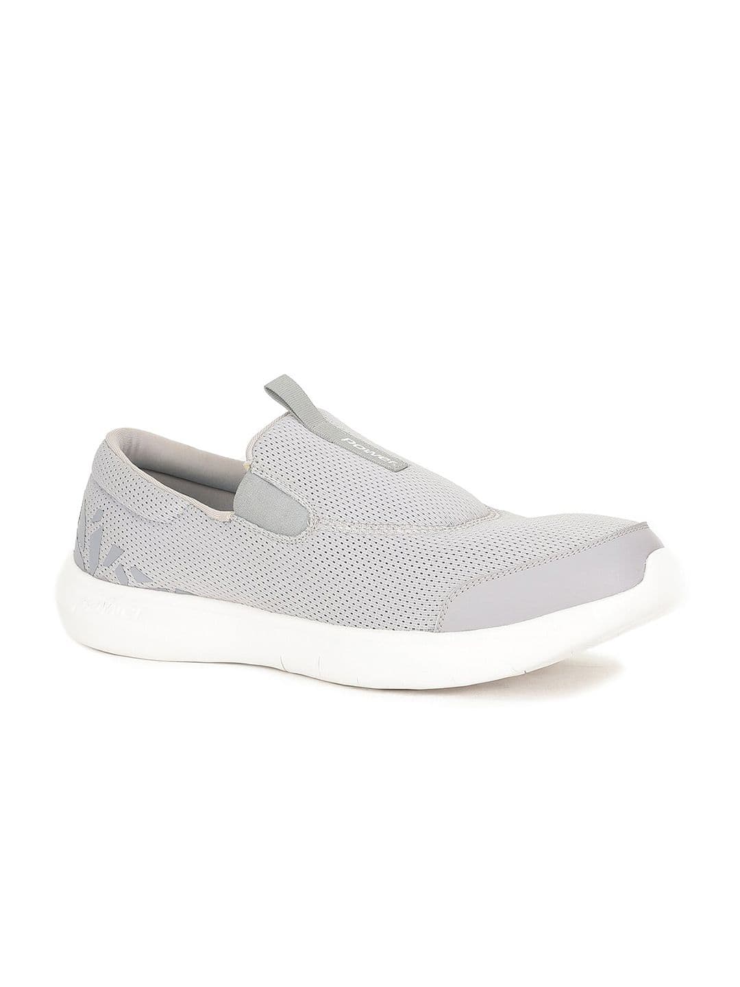 Power Women Grey Mesh Walking Non-Marking Shoes - view 1