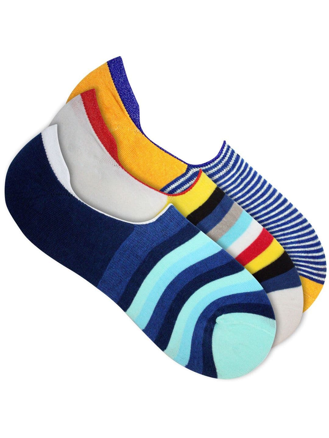 Man Arden Men Pack Of 3 Patterned Shoe Liner Cotton Socks - view 1