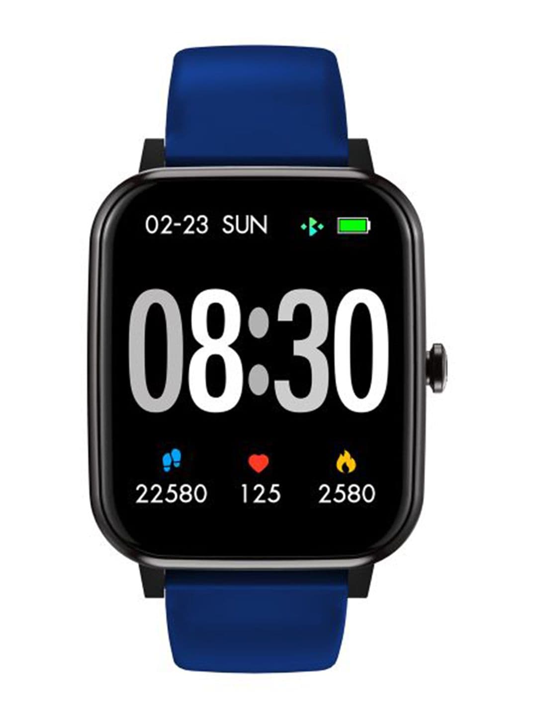 Timex Black & Blue Solid Digital Fit 2.0 Smartwatch