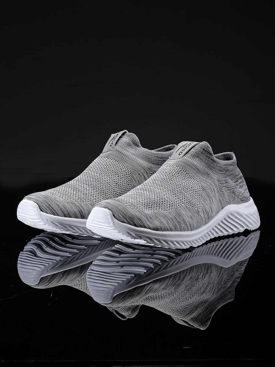 ASIAN Men Grey Mesh Moonwalk-01 Running Non-Marking Sports Shoes - view 1
