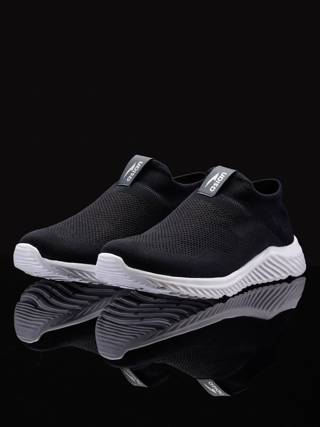 ASIAN Men Navy Blue Mesh Running Non-Marking Sports Shoes - view 1