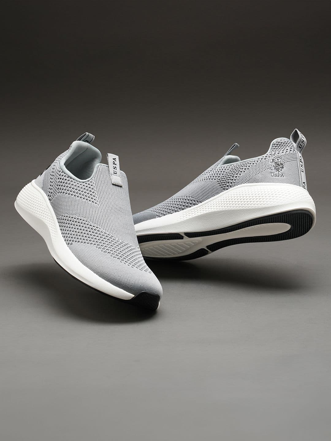 U.S. Polo Assn. Men Grey Solid Walking Shoes - view 1