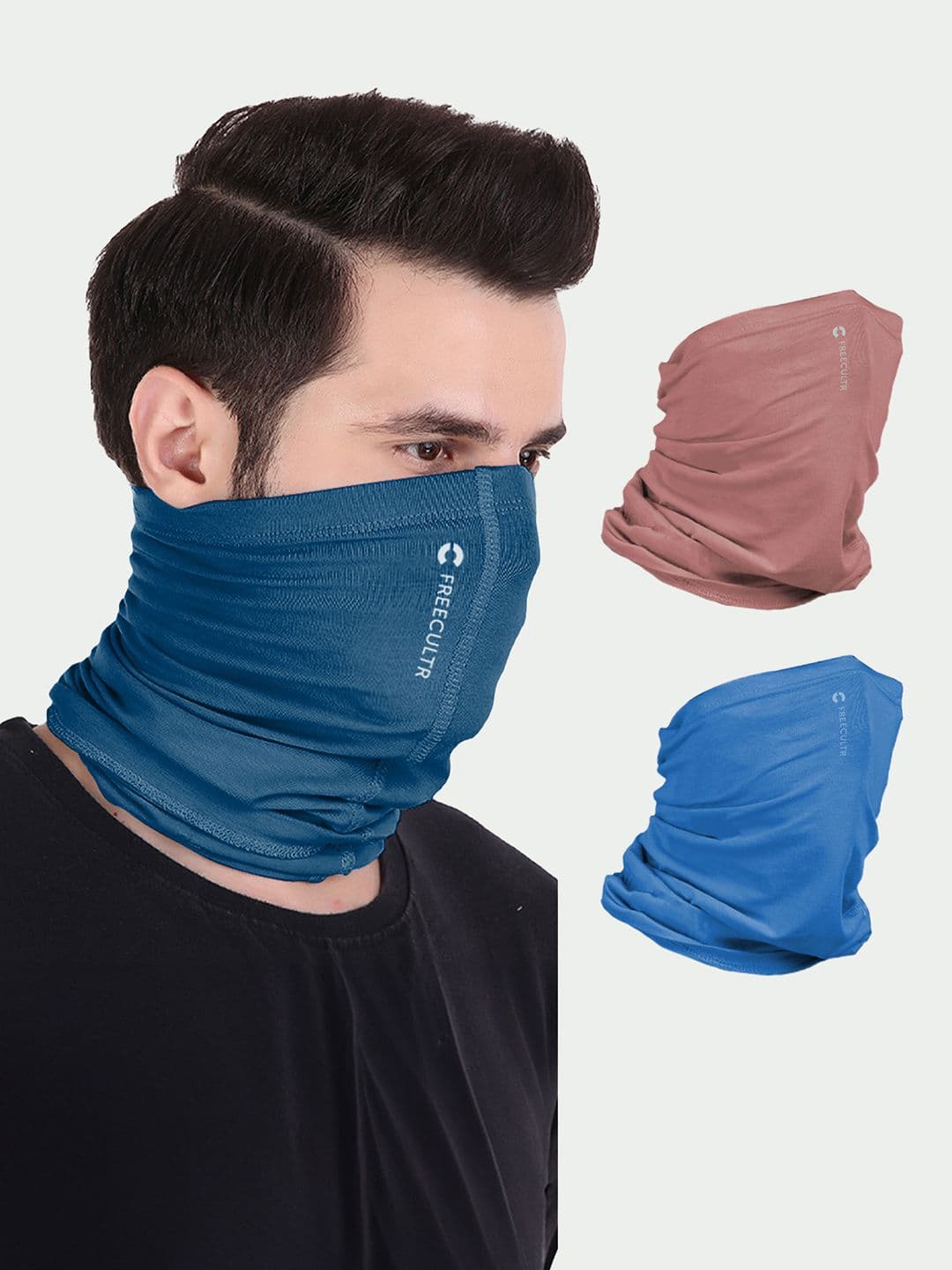 FREECULTR Unisex Set Of 3 Bamboo Bandana Anti Microbial Multipurpose Headband Cloth - view 1