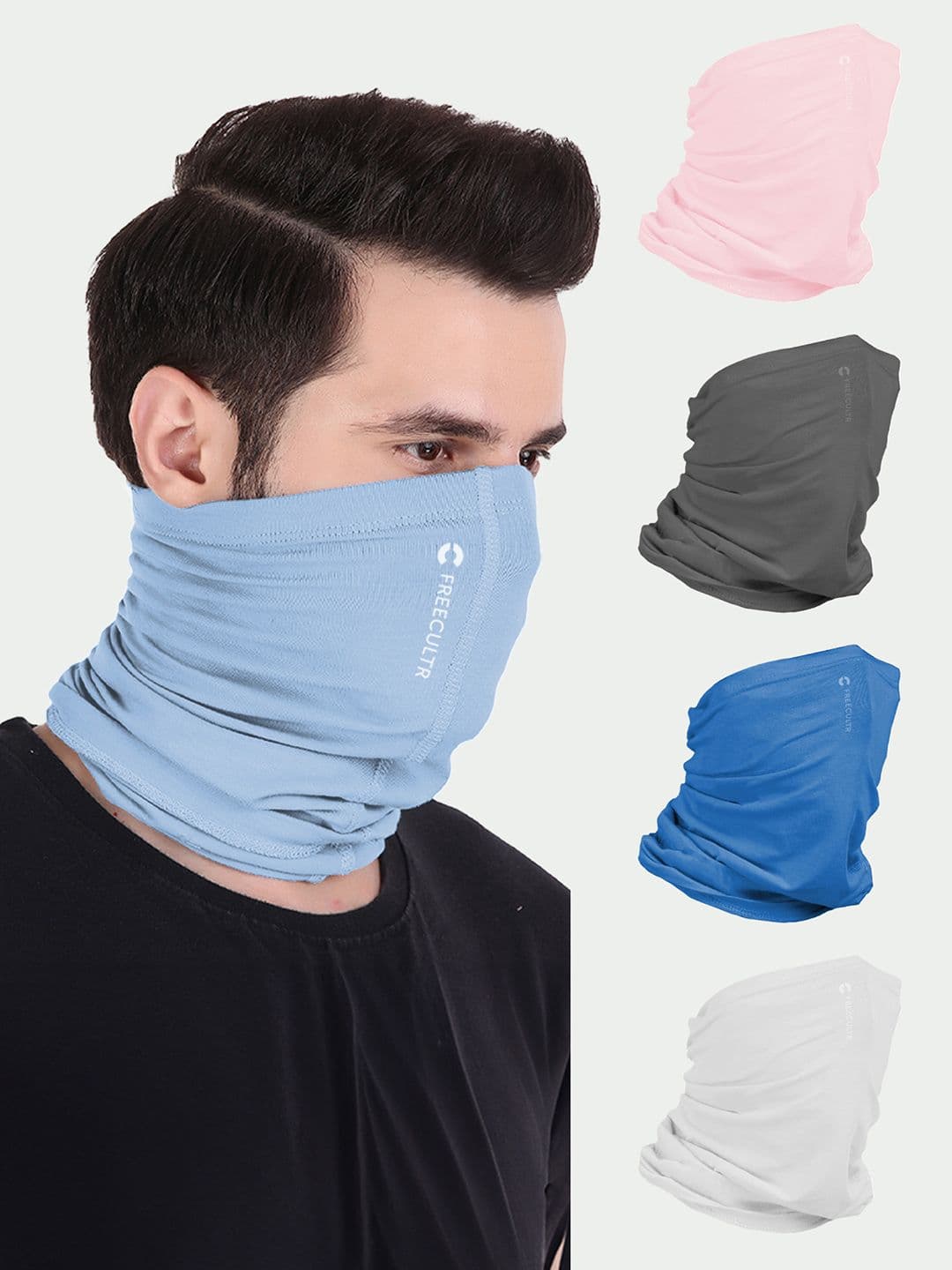 FREECULTR Unisex Set f 5 Bamboo Anti Microbial Bandana - view 1