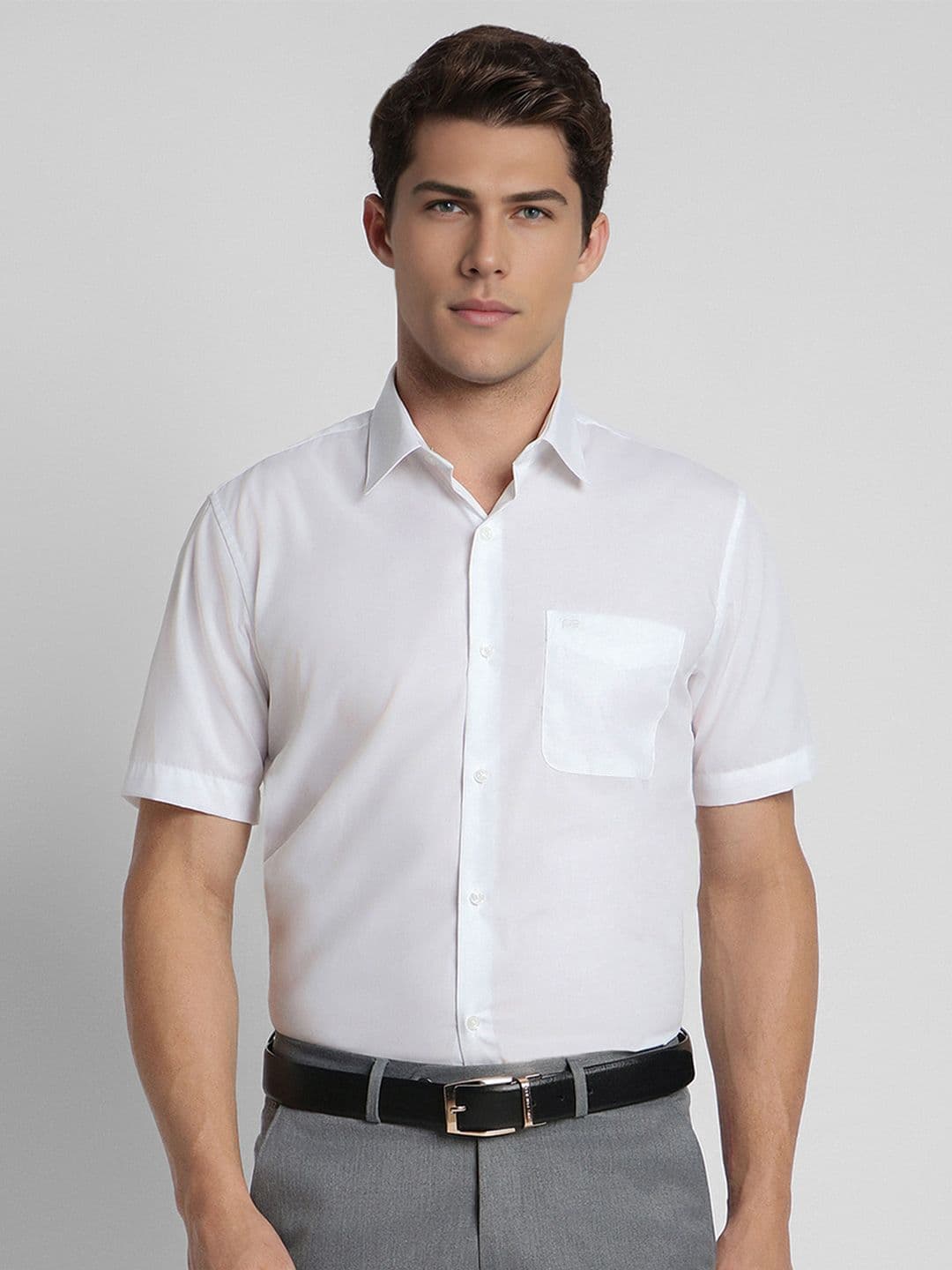 Peter England Men White Formal Shirt - view 1
