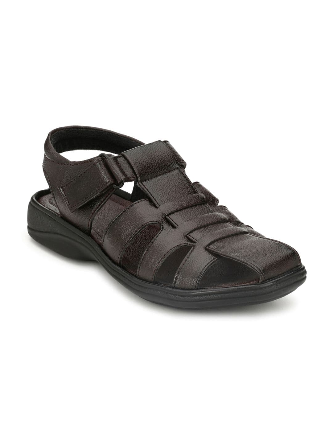 Azzaro Black Men Brown Roman Sandals - view 1