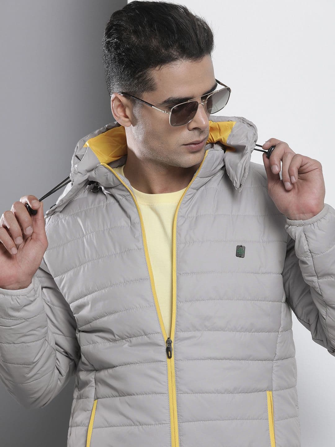 The Indian Garage Co Men Zip-Front Puffer Jacket with Detachable Hood - view 1