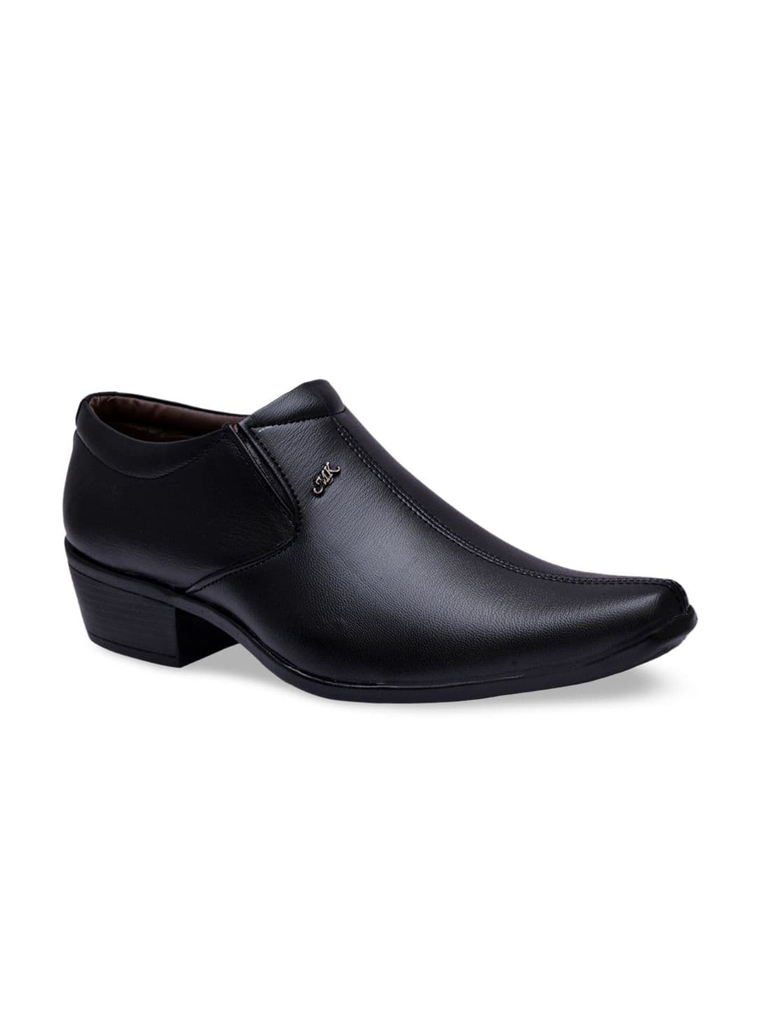 Sir Corbett Men Black Solid Formal Slip-On Shoe - view 1