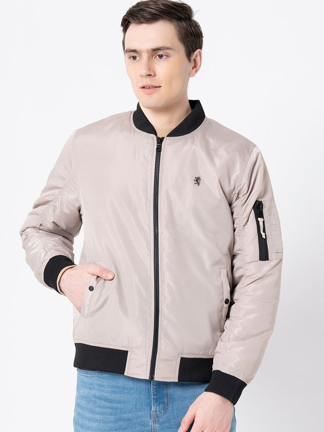 Red Tape Men Beige Bomber Jacket - view 1