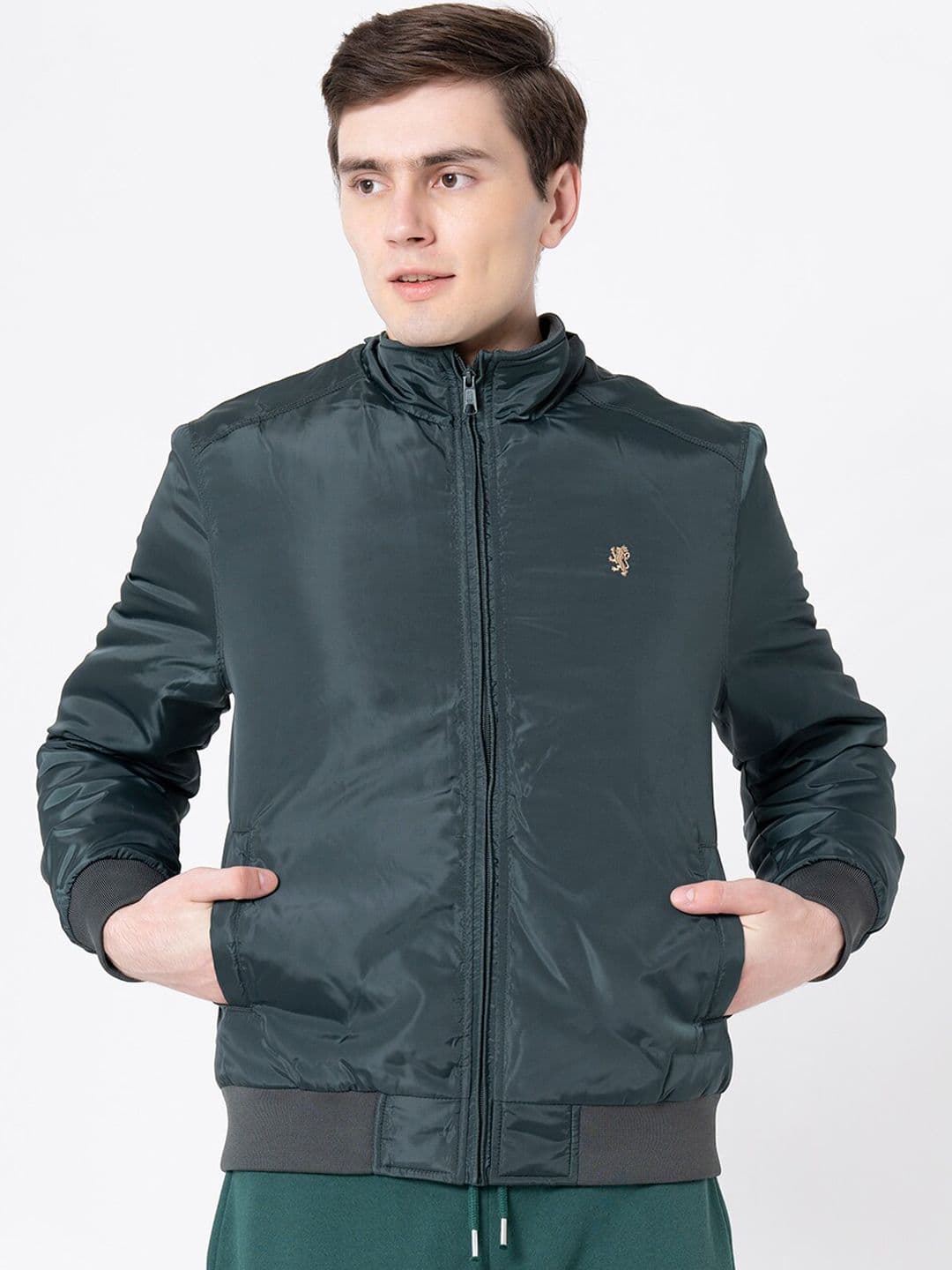 Red Tape Men Green Bomber Jacket - view 1