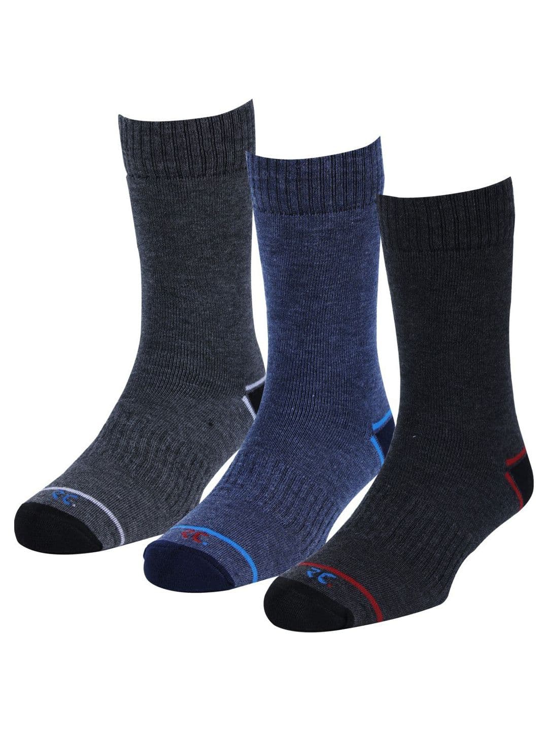RC. ROYAL CLASS Men Pack Of 3 Patterned Calf Length Socks - view 1