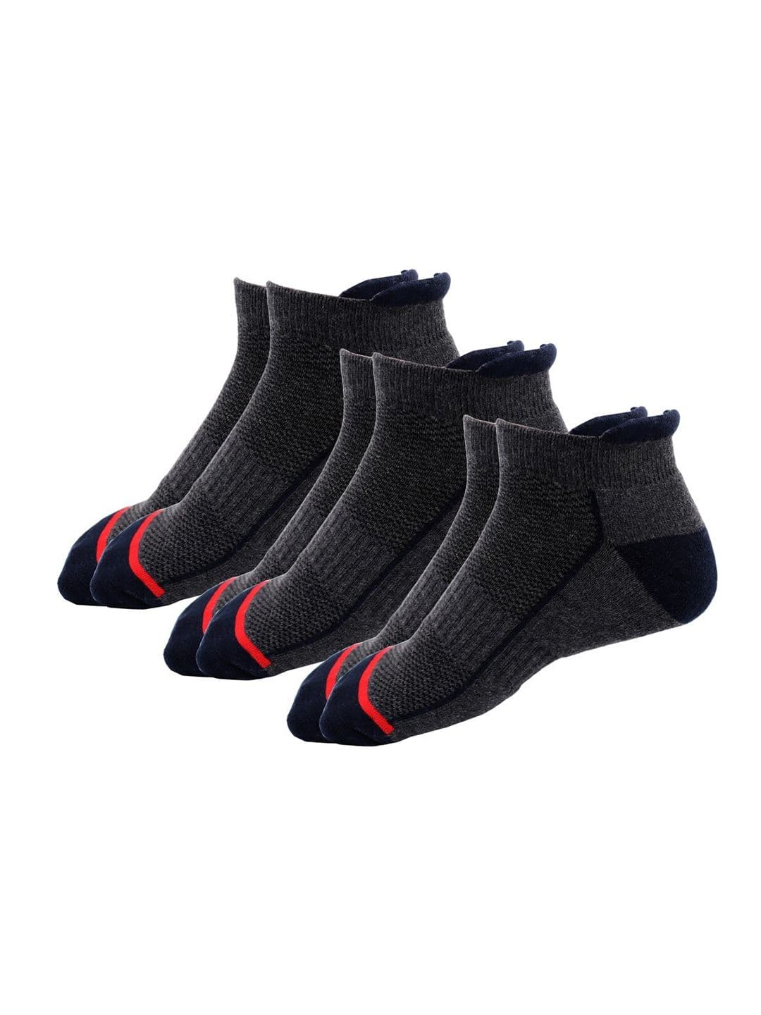 RC. ROYAL CLASS Men Pack Of 3 Patterned Cotton Ankle-Length Socks - view 1