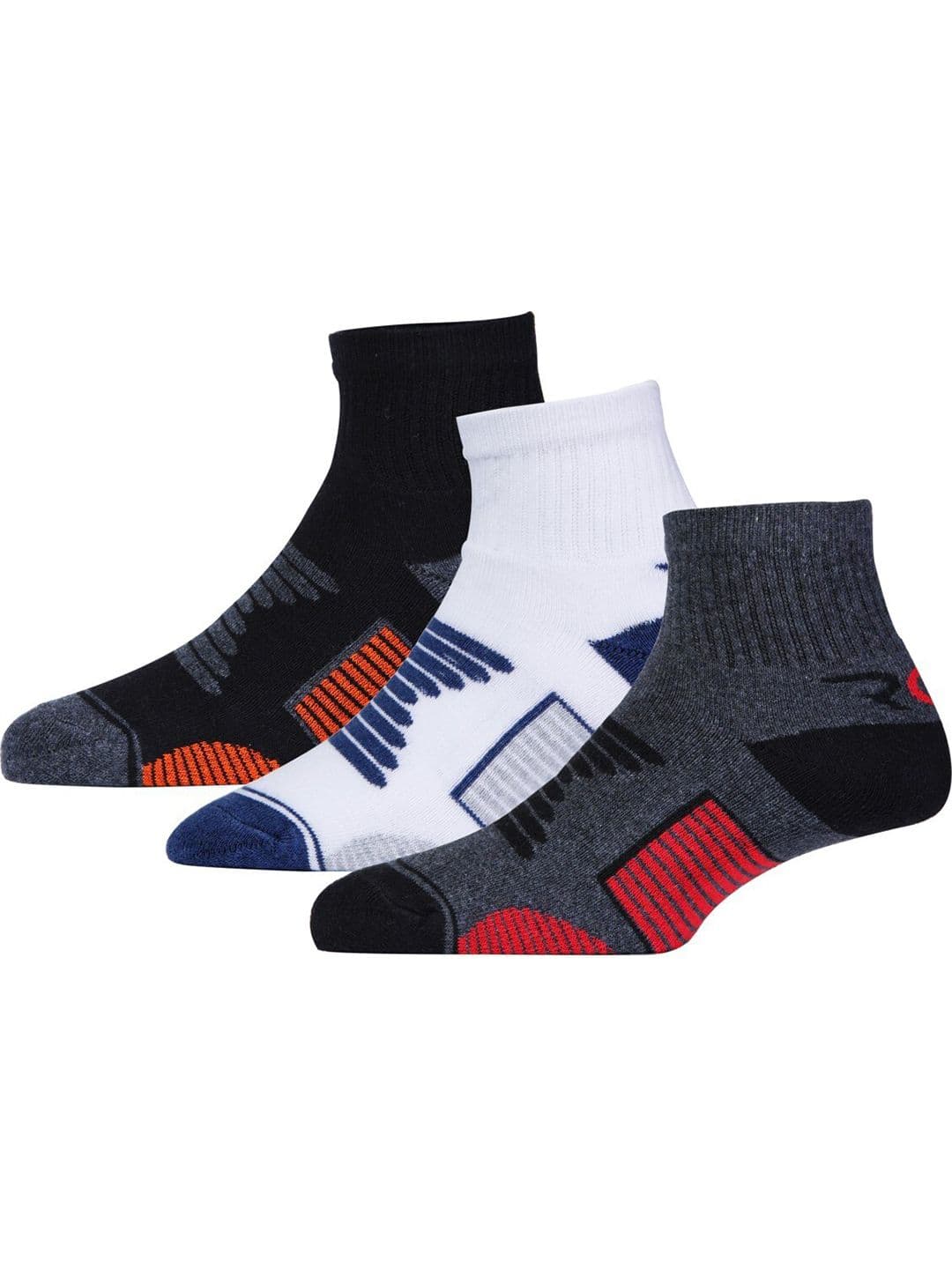RC. ROYAL CLASS Men Pack Of 3 Patterned Ankle-Length Socks - view 1