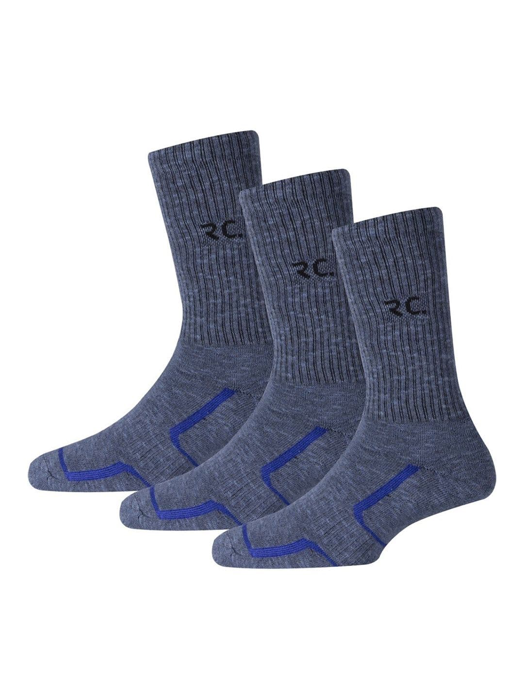 RC. ROYAL CLASS Men Pack Of 3 Patterned Calf-Length Socks - view 1