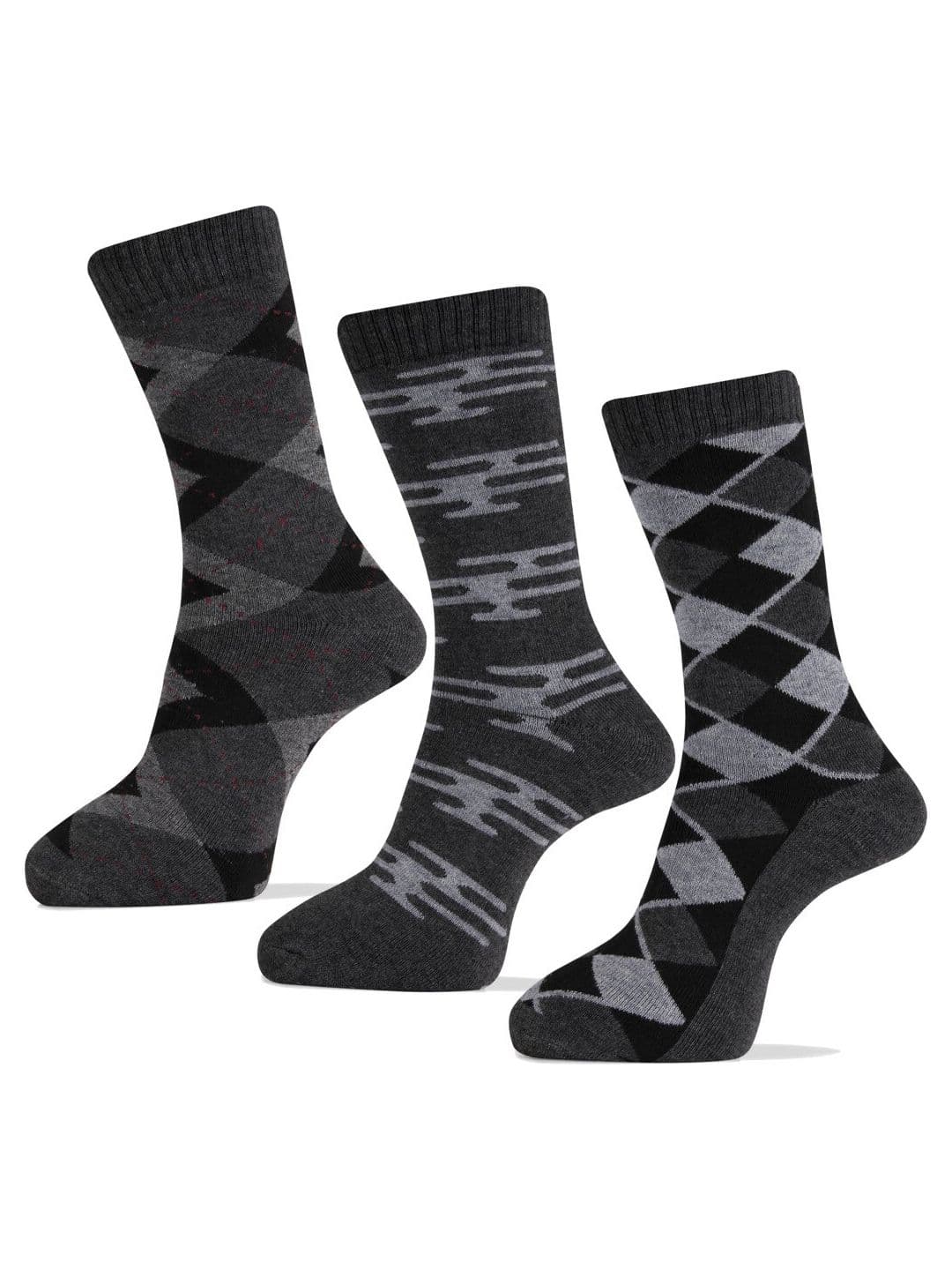 RC. ROYAL CLASS Men Pack Of 3 Printed Calf Length Socks - view 1