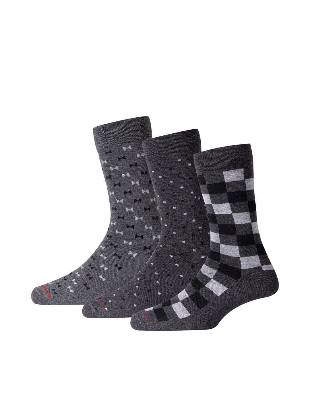 RC. ROYAL CLASS Men Pack Of 3 Patterned Calf Length Socks - view 1