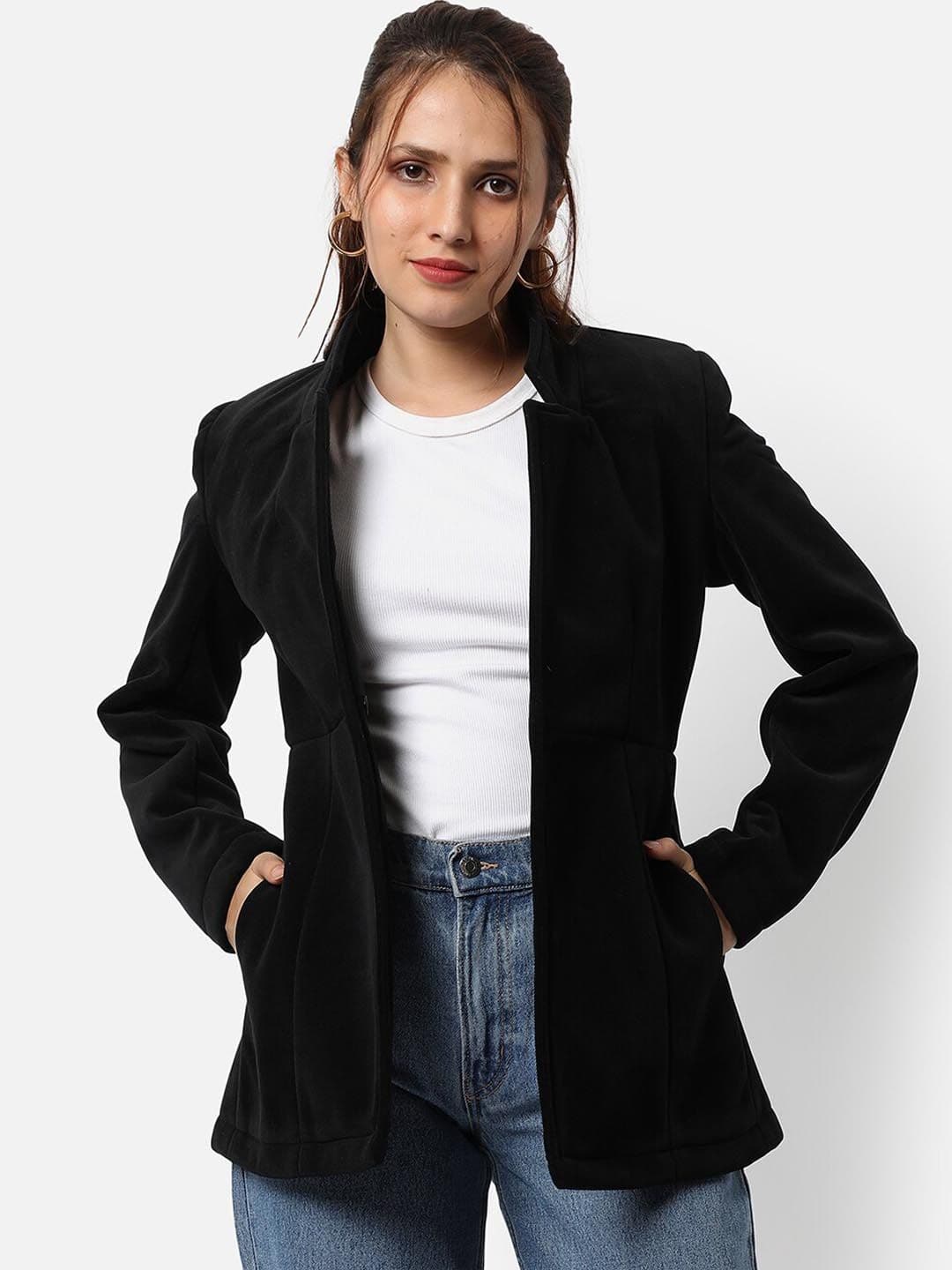 PINACOLADA Women Black Solid Single-Breasted Blazer - view 1
