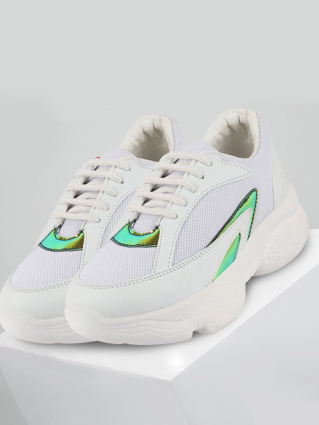 FAUSTO Women White FAUSTO Running Non-Marking Shoes - view 1