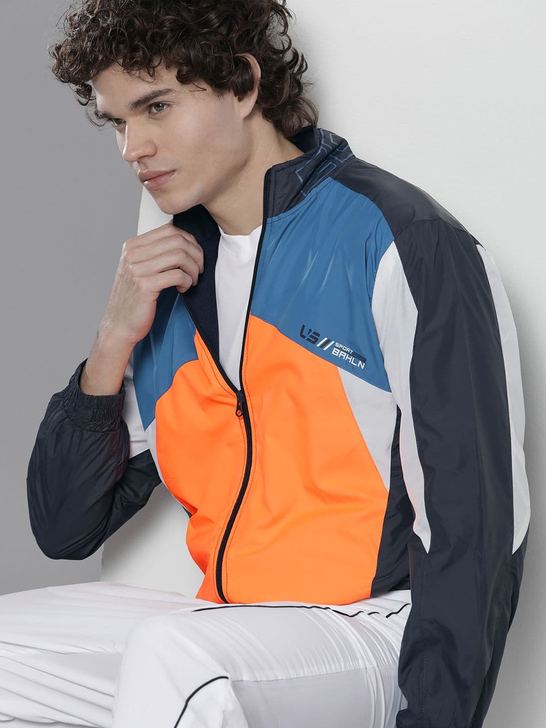 The Indian Garage Co Men Colourblocked Bomber Jacket - view 1