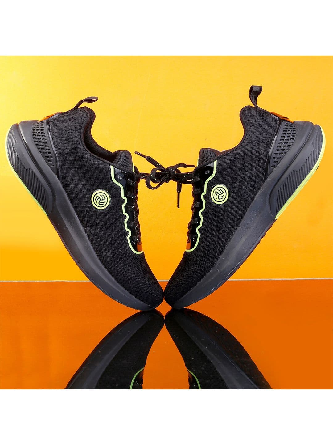 bacca bucci Men Black PERFORM Road Running and Fabric Lining Mesh Lace-Up Sports Shoes - view 1