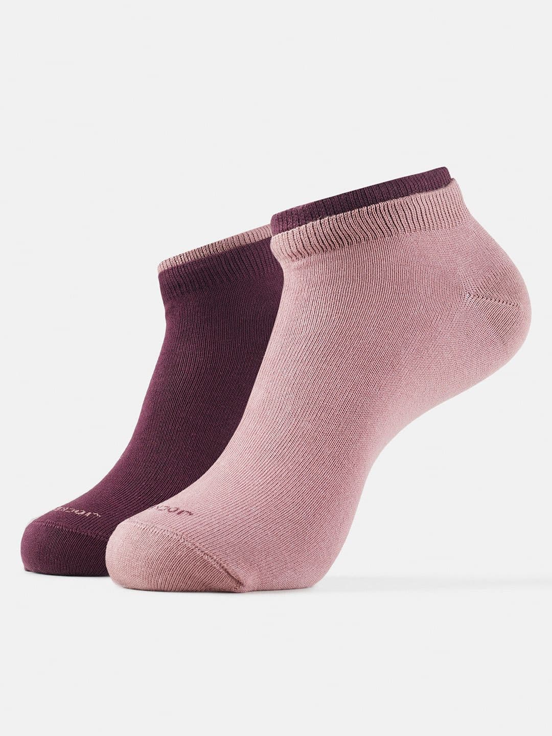 Jockey Pack Of 2 Solid Compact Cotton Stretch StayFresh Low Show Socks-7491 - view 1
