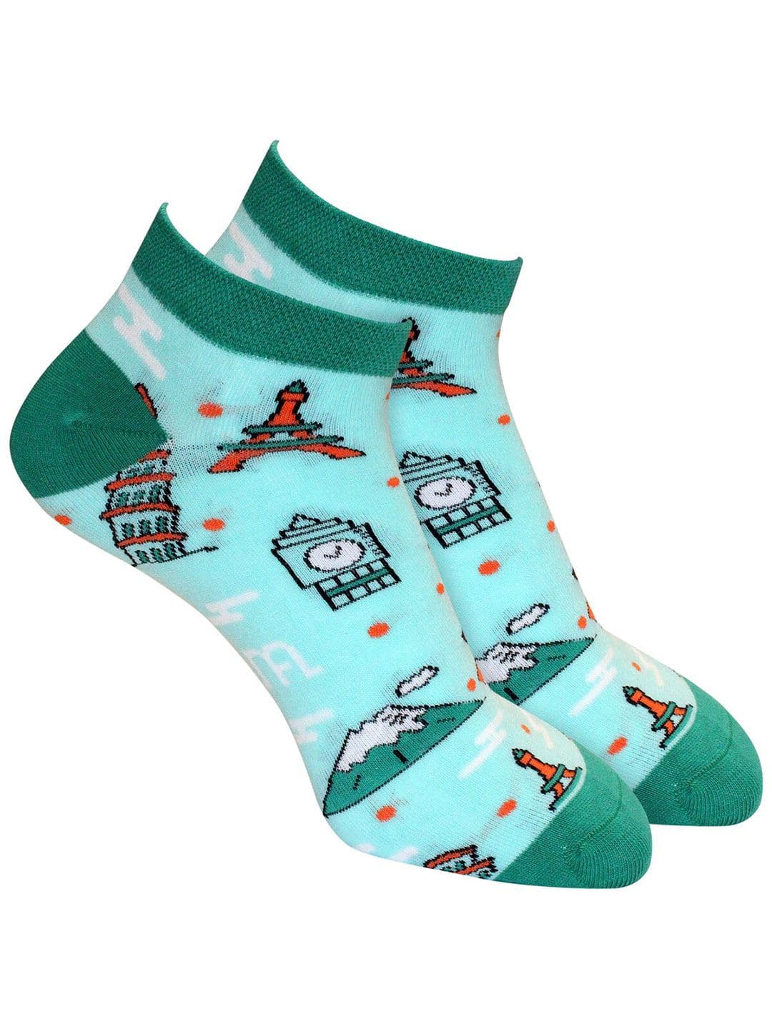 Man Arden Men Multicoloured Printed Cotton Ankle Length Socks - view 1