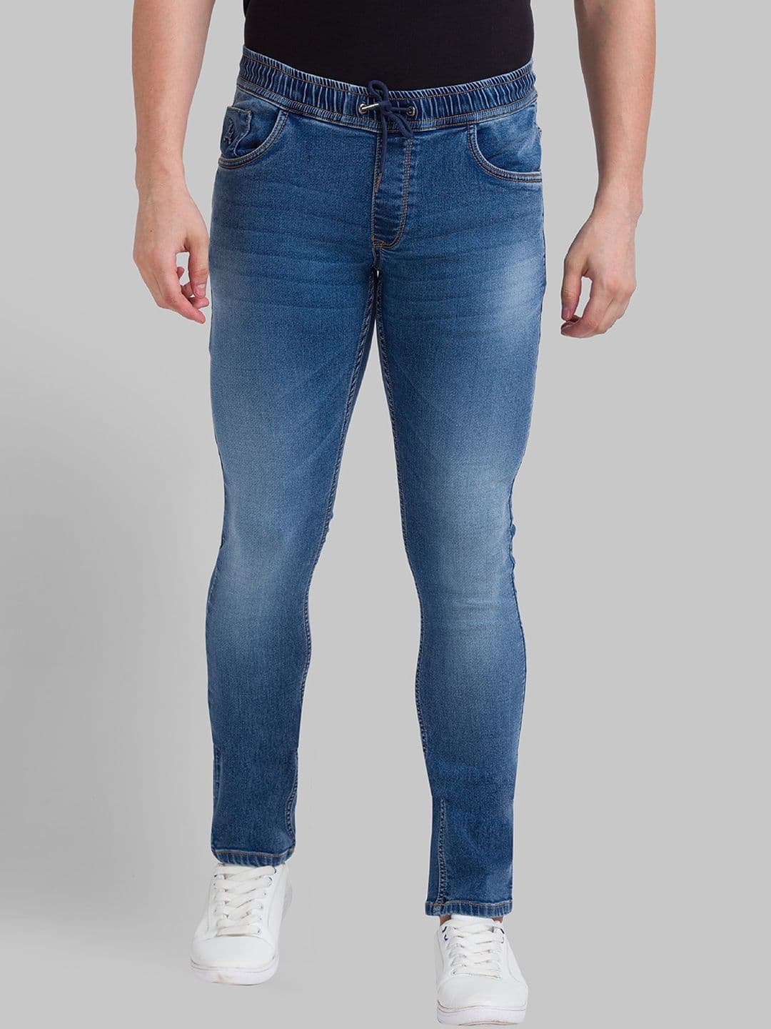 Parx Men Blue Skinny Fit Heavy Fade Jeans - view 1