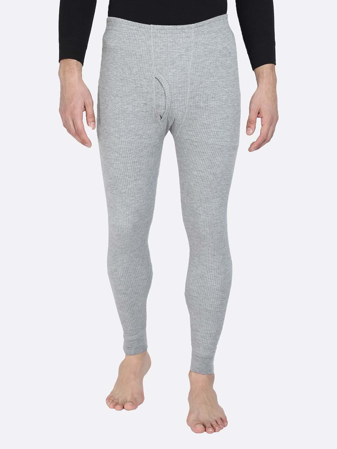 BODYCARE INSIDER Men Grey Solid Cotton Thermal Bottom - view 1