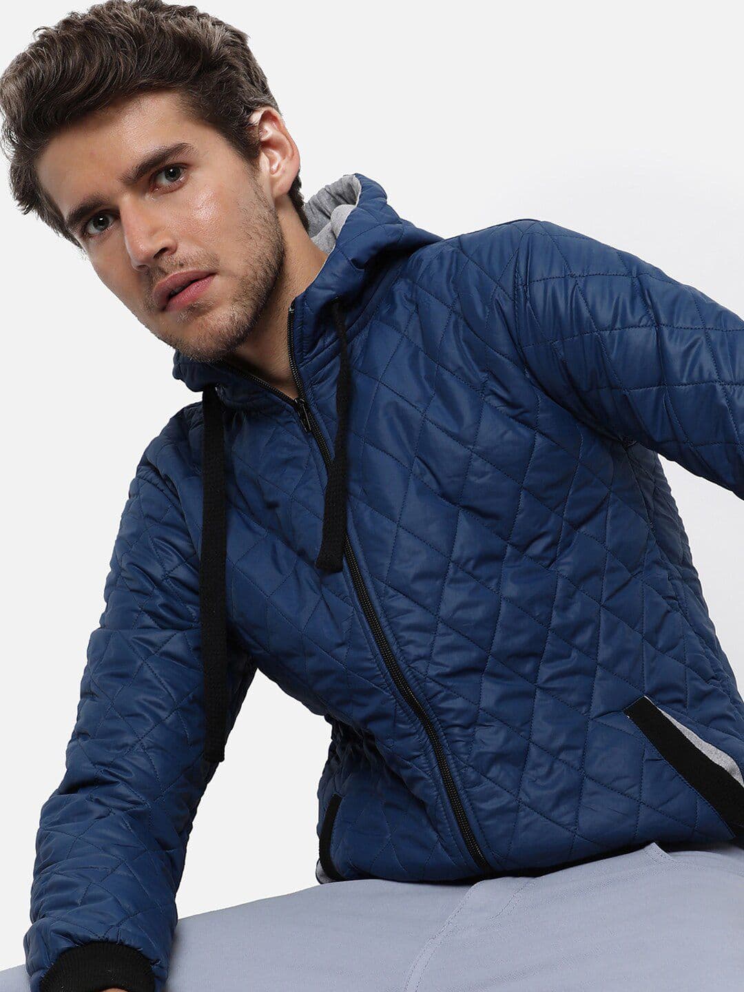 CAHOOT Men Blue Windcheater Outdoor Quilted Jacket - view 1