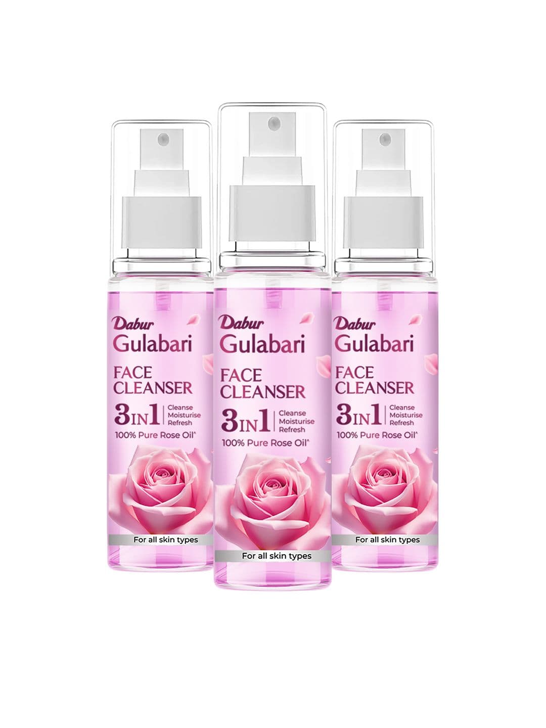 Dabur Gulabari Set Of 3 Rose Glow Face Cleanser For Balanced & Hydrated Skin- 100ml Each - view 1