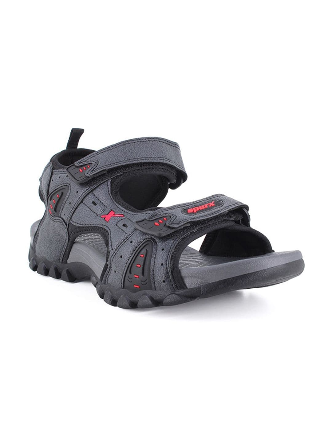 Sparx Men Black & Red Solid Sports Sandals - view 1