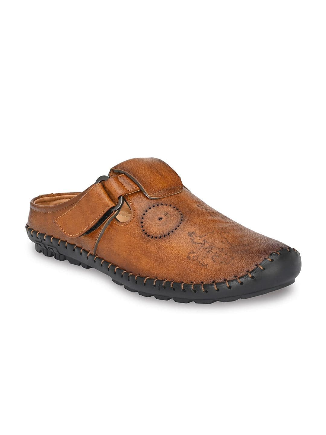 BUCIK Men Tan Shoe-Style Sandals - view 1