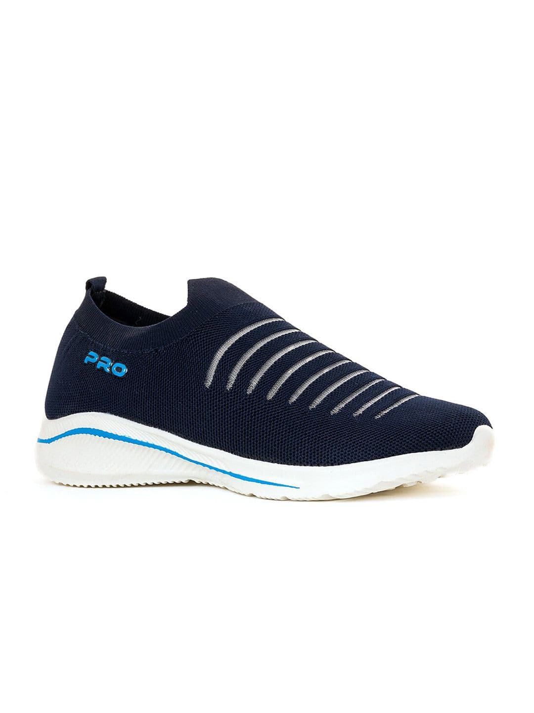 Khadims Men Navy Blue Textile Running Non-Marking Shoes - view 1