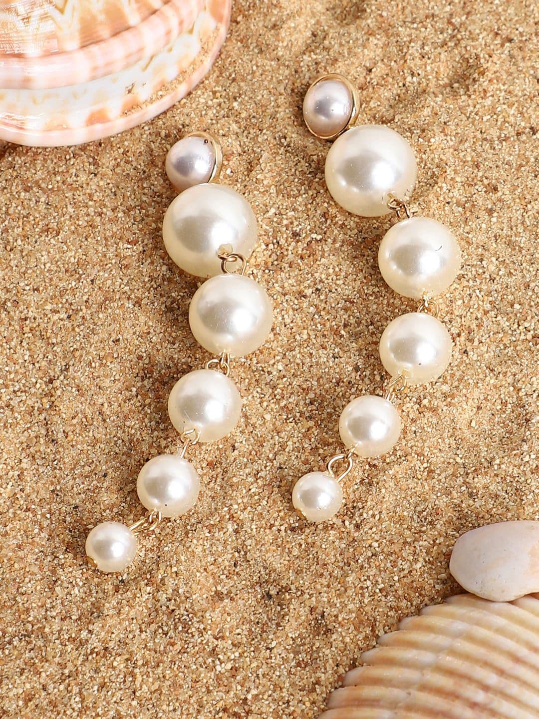 SOHI Pearl tatement Drop Earrings - view 1