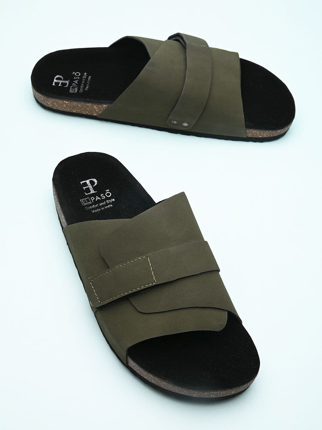 El Paso Men Slip On Comfort Sandals - view 1
