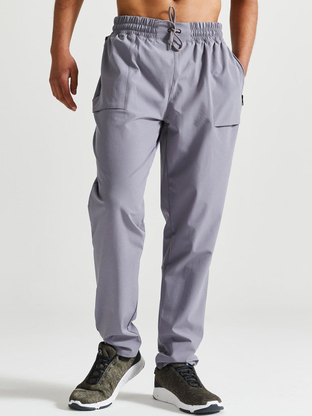 Decathlon Domyos - Men Grey Quick Dry Gym Track Pant - view 1