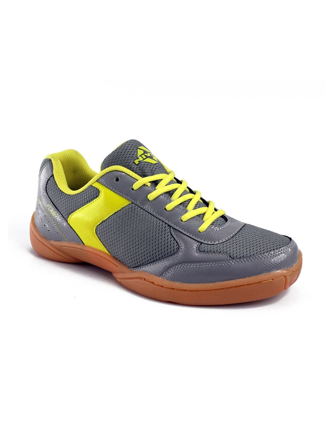 NIVIA Flash Badminton Shoes with PVC Synthetic Leather Upper for Indoor Court Grip - view 1