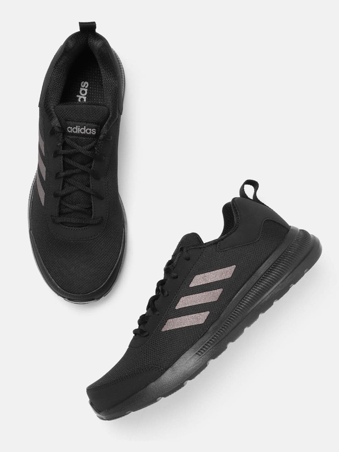 ADIDAS Men Woven Design Striped Detail GlideEase M Non-Marking Running Shoes - view 1