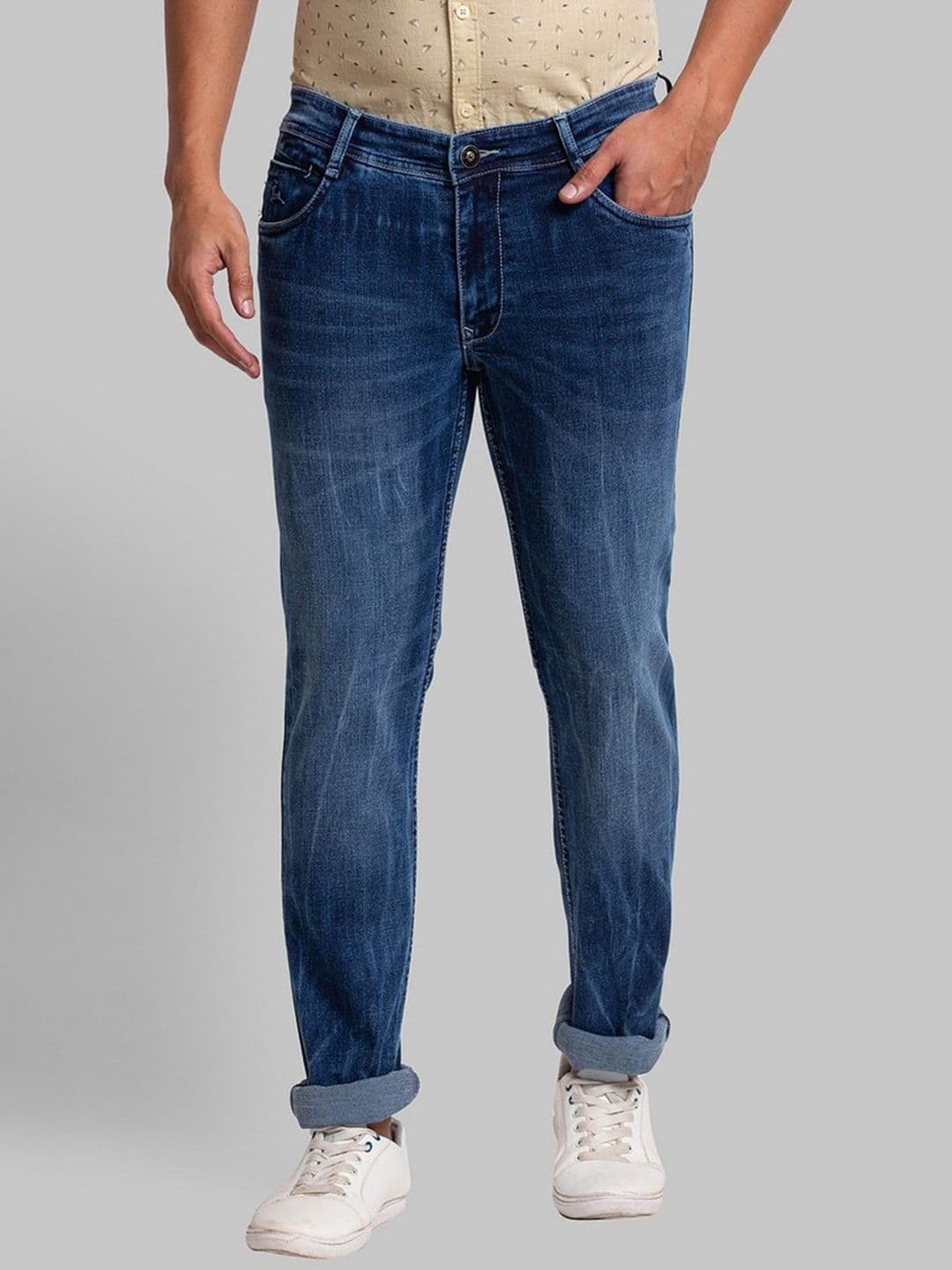Parx Men Blue Slim Fit Heavy Fade Jeans - view 1